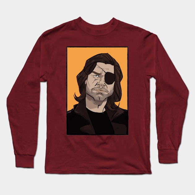 Kurt Russell (Snake) Long Sleeve T-Shirt by markodjeska